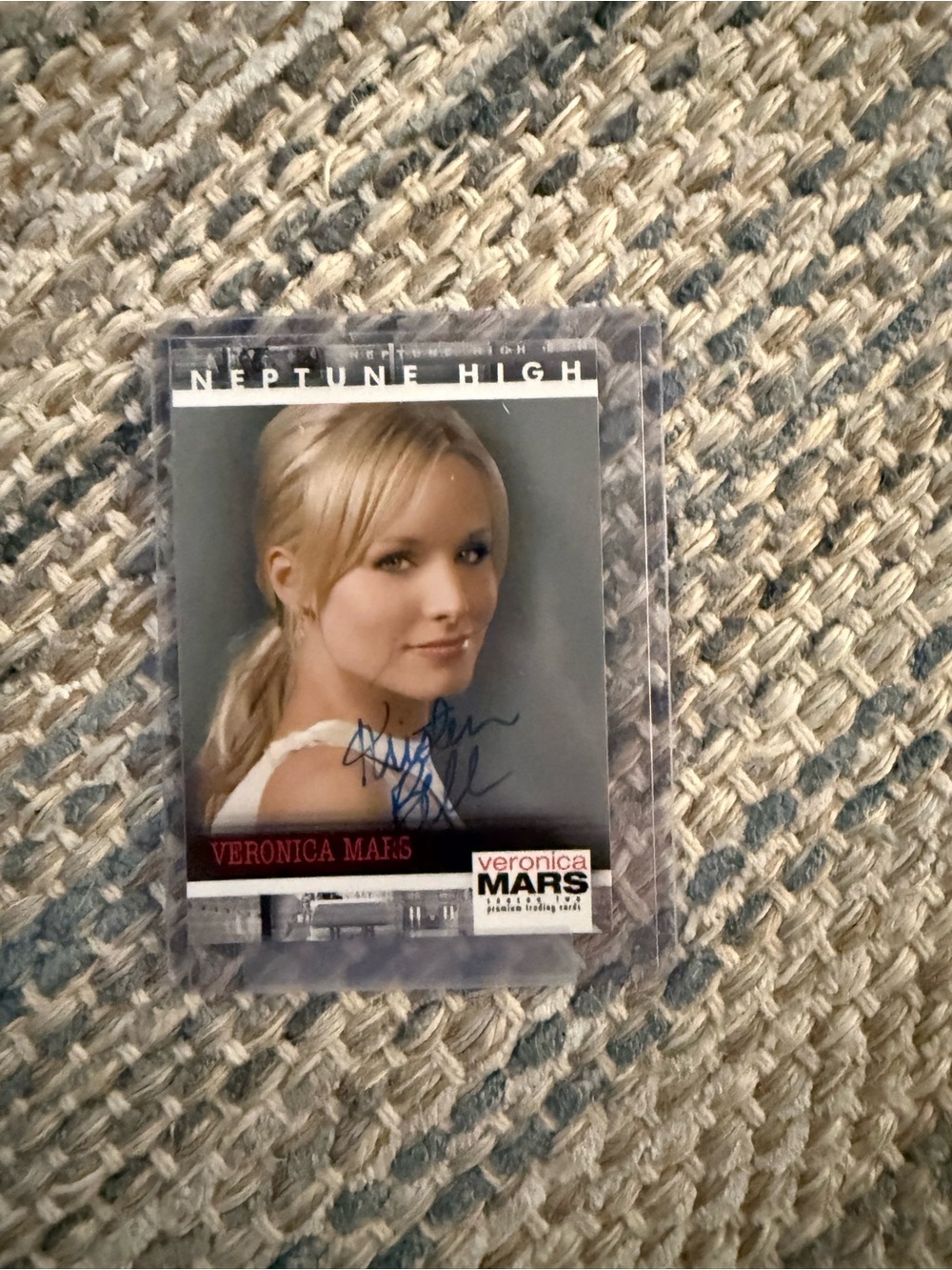 Veronica Mars Kristen Bell signed trading card